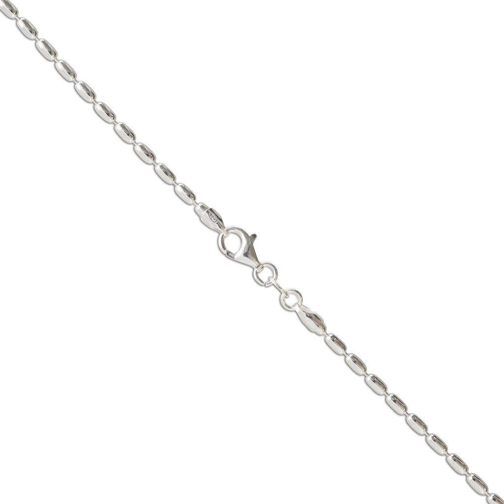 Italian Sterling Silver 3mm Oval Bead Chain
