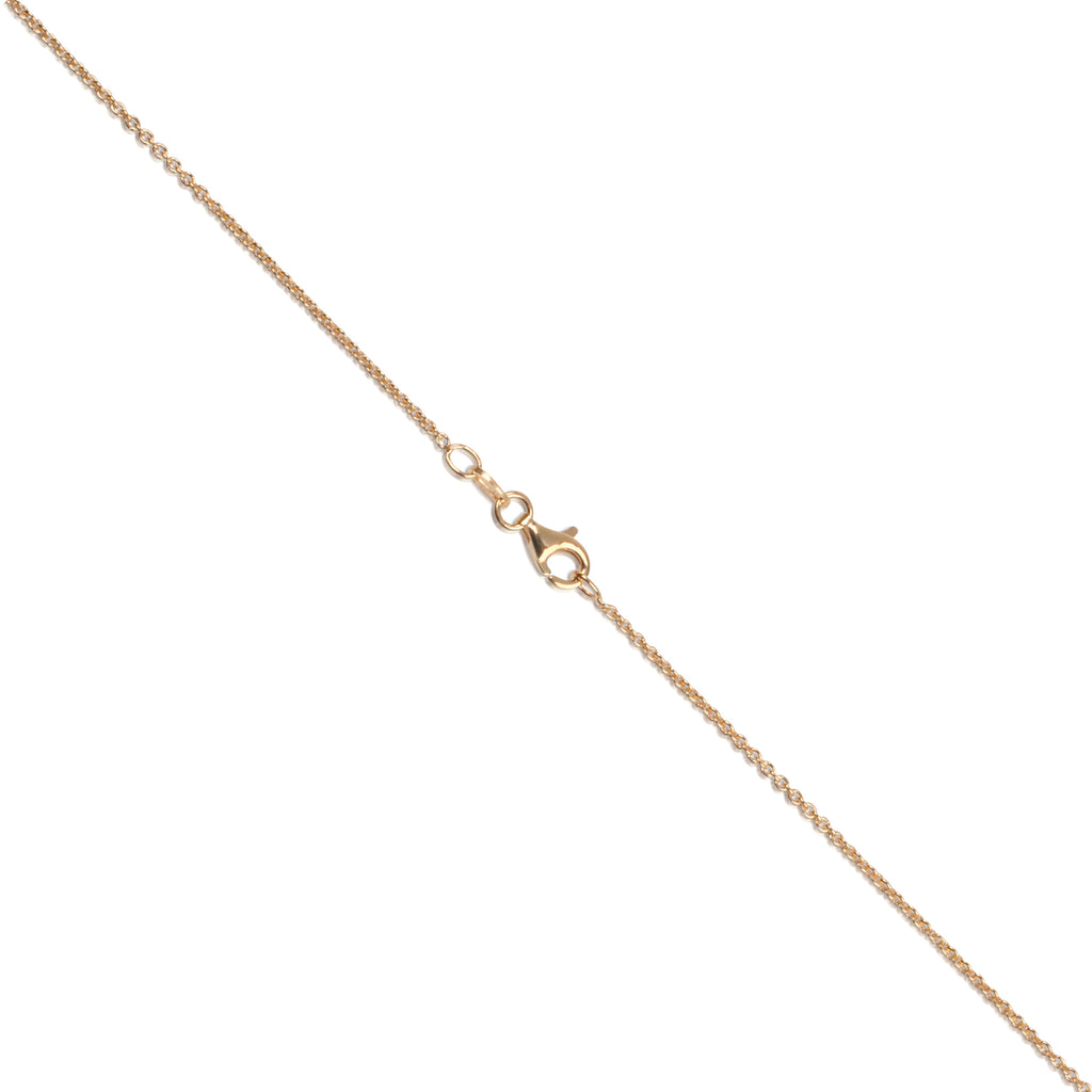Gold Layered Italian Sterling Silver 1.4mm Cable Chain