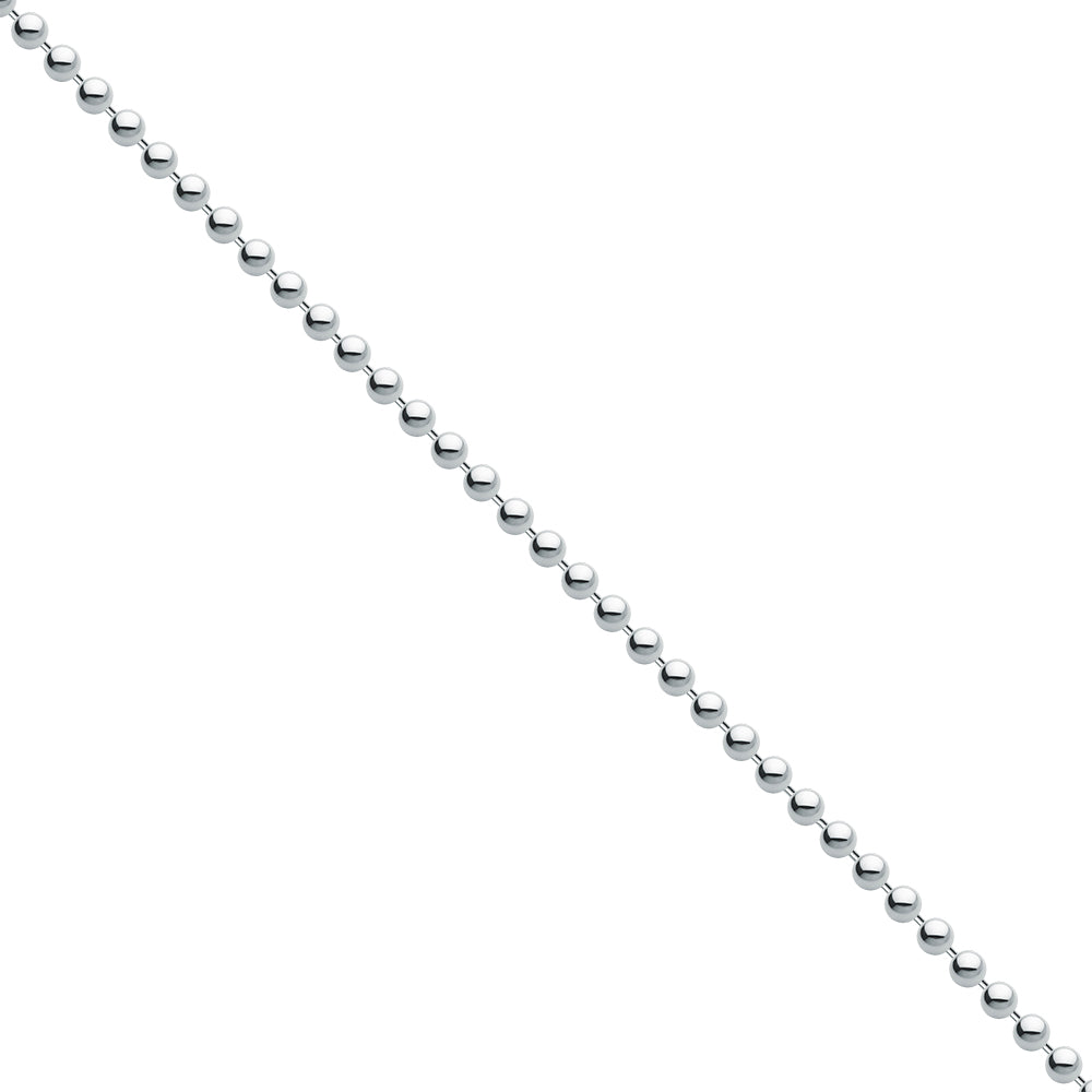 2.00mm Italian Sterling Silver Round Ball Chain