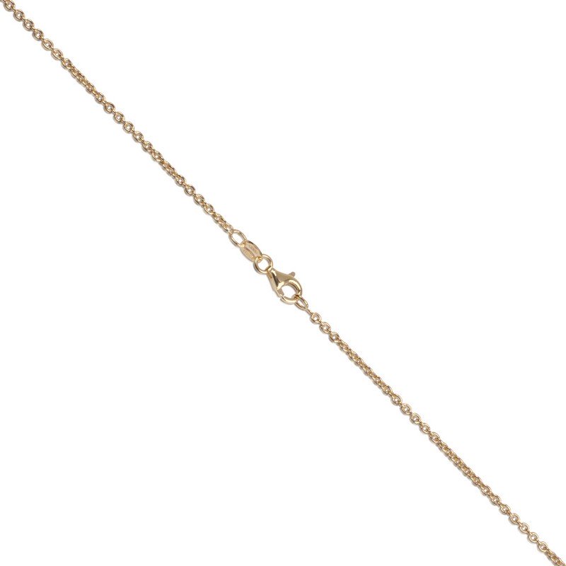 Gold Layered Italian Sterling Silver 1.8mm Cable Chain