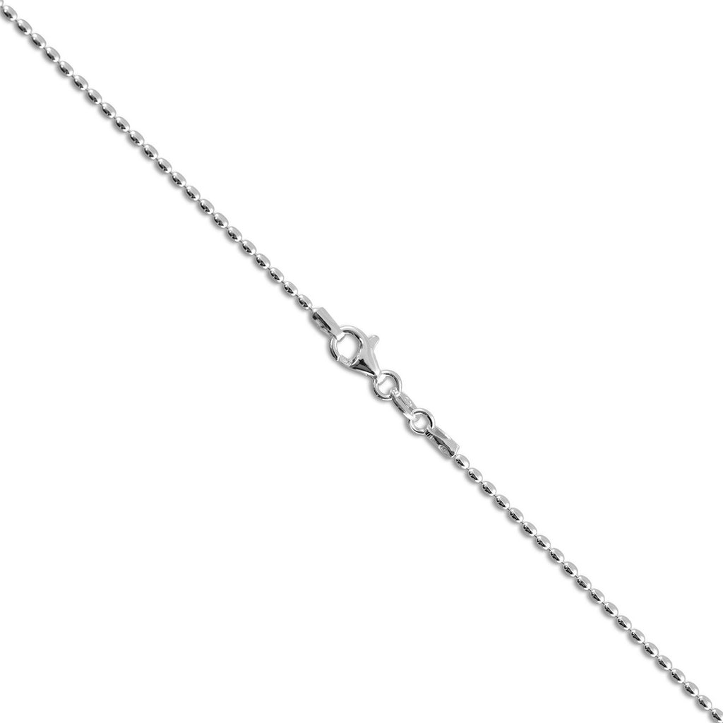 1.5mm Italian Sterling Silver Oval Bead Chain