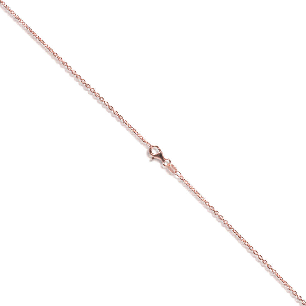 Rose Gold Layered Italian Sterling Silver 1.8mm Cable Chain