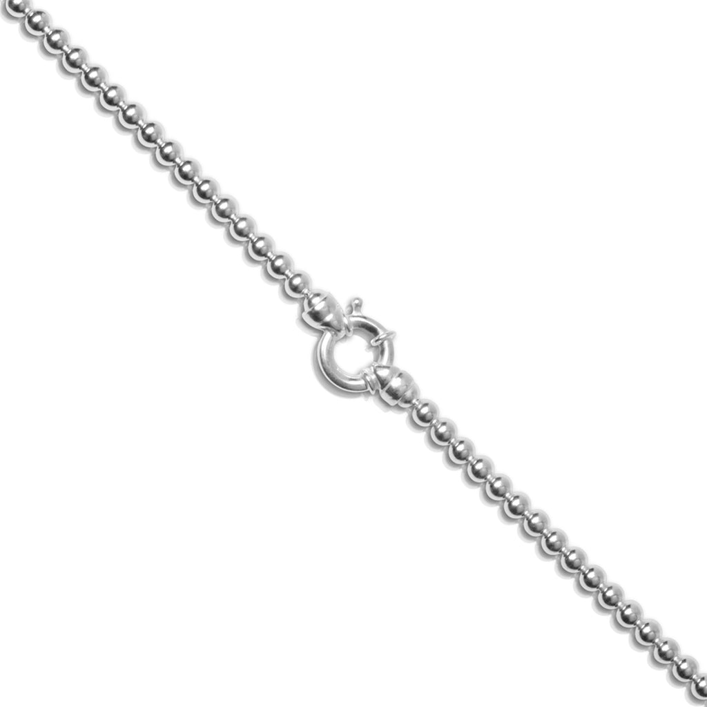 Petite 5mm Italian Sterling Silver Ball Necklace
