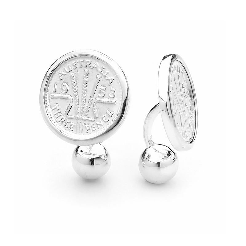Australian Wheat Threepence Coin Cufflinks