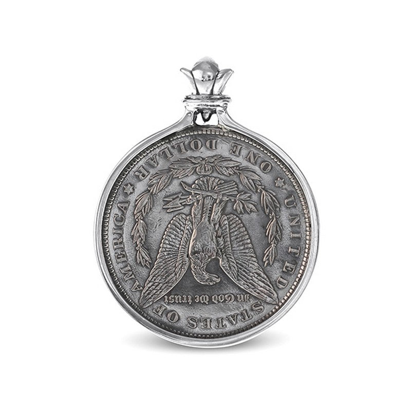 US Hobo Morgan Dollar Sterling Silver Pendant